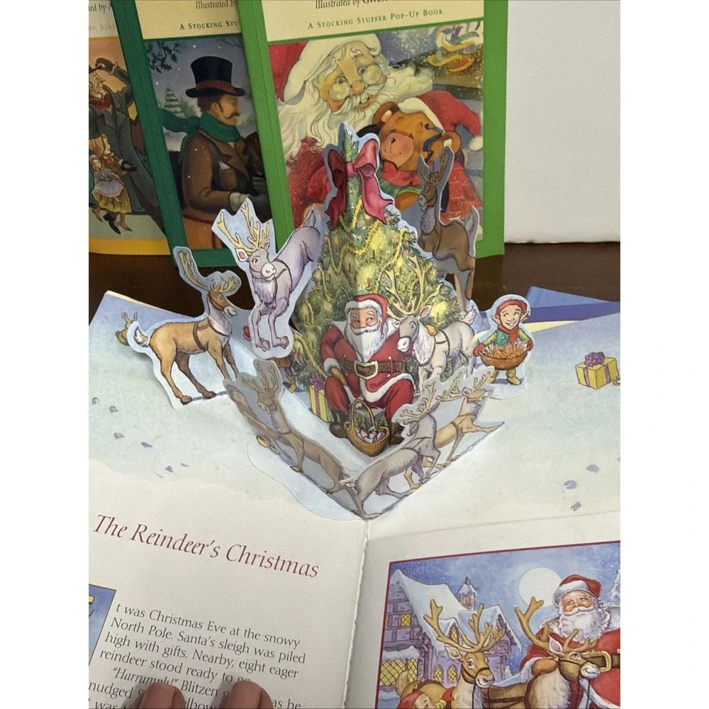 Vintage Christmas Stuffer Pop Up Books‎ Collection  Lot of 6 Dreamhouse 1995